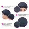 Adette Brazilian Human Hair Short Bob Pixie Cut Wig with Highlights - 180% Density Body Wave Curl, Glueless Rose Net Cap, Full Machine-Made with Bangs for Daily Wear, Cosplay, Parties & Festivals view 4