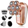 SPOTLESE Electric Razors for Women, 5-in-1 Electric Shaver with 7D Magnetic Head, IPX7 Waterproof Wet Dry Hair Remover with LED Display, Travel Lock for Body Face Underarms Bikini Legs (Rose Gold) view 1