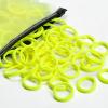 100 Pcs Baby Hair Ties, Cotton Hair Ties for Girls and Kids, Multicolor Small Seamless Hair Bands Elastic Ponytail Holders Kids Toddler (Neon Yellow) view 1