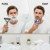 Tressify Portable Electric Shaver For Men, Blue Dual-Head With Usb Charging, Waterproof, Compact, Travel Friendly, Low Noise, Gift Idea view 4