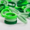 100 Pcs Baby Hair Ties, Cotton Hair Ties for Girls and Kids, Multicolor Small Seamless Hair Bands Elastic Ponytail Holders Kids Toddler (Mixed Green) view 2