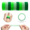 100 Pcs Baby Hair Ties, Cotton Hair Ties for Girls and Kids, Multicolor Small Seamless Hair Bands Elastic Ponytail Holders Kids Toddler (Mixed Green) view 3
