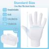 12-Pack White Cotton Gloves, for Dry Hands Sleeping Eczema Care and Night-Time Moisturizing, Unisex Soft Sleep Elastic SPA Glove Set, Arts Crafts, Wedding, Halloween Costumes, Jewellery Inspection view 2