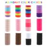 100 Pcs Baby Hair Ties, Cotton Hair Ties for Girls and Kids, Multicolor Small Seamless Hair Bands Elastic Ponytail Holders Kids Toddler (Neon Green) view 4