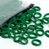 100 Pcs Baby Hair Ties, Cotton Hair Ties for Girls and Kids, Multicolor Small Seamless Hair Bands Elastic Ponytail Holders Kids Toddler (Deep Green) view 1