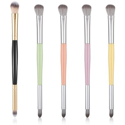 5 Pcs Small Eyeshadow Brush, Eye Makeup Brush Double Ended Eyeshadow Brushes for Eyes Professional Fluffy Blending Brushes for Makeup Liquid, Cream, Powder Concealer Eyeliner Brows