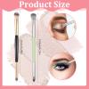 5 Pcs Small Eyeshadow Brush, Eye Makeup Brush Double Ended Eyeshadow Brushes for Eyes Professional Fluffy Blending Brushes for Makeup Liquid, Cream, Powder Concealer Eyeliner Brows view 2