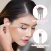 5 Pcs Small Eyeshadow Brush, Eye Makeup Brush Double Ended Eyeshadow Brushes for Eyes Professional Fluffy Blending Brushes for Makeup Liquid, Cream, Powder Concealer Eyeliner Brows view 3