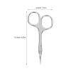 BELLIFFY Stainless Steel Eyebrow Scissors and Facial Hair Trimmer, Small Reusable Precision Grooming Tool for Men and Women, Professional Eyelash and Beard Shaper for Home and Salon Use view 2