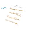 LIFKICH 17pcs Geometric Pearl Hair Clips Set Metal Snap Barrettes for Women Stylish Hair Accessories for Daily Use and Special Occasions view 2