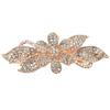 IWOWHERO Rhinestone Flower Hair Clip Large Spring-loaded Metal Barrette White Decorative Hair Accessory for Women Bridal and Dressy Hairstyles view 1