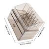 VANZACK Makeup Organizer with Drawers and Multi-compartments, Gray Desktop Cosmetics Storage Box for Perfume and Skincare, Multi-layer Visible Desk Organizer for Bathroom and Vanity Use view 2