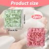 2 Pcs Soap Bar Loofah, 2-in-1 Loofah Washcloth Combo for Bar Soap Reusable Soap Saver Pouch with Drawstring Exfoliating Bath Sponge for Cleansing and Smooth Skin (Pink Green) view 2