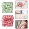 2 Pcs Soap Bar Loofah, 2-in-1 Loofah Washcloth Combo for Bar Soap Reusable Soap Saver Pouch with Drawstring Exfoliating Bath Sponge for Cleansing and Smooth Skin (Pink Green) view 4