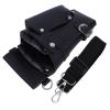 BEBEMOKO Barber Shears Tool Bag Waist Pouch Black Scissors Holder for Hairdressers Hair Stylist Scissor Kit Pocket with Belt 50 Pieces for Salon Hair Cutting Tools view 1