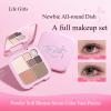 Life Girls Fuzzy Fantasy Seven-Colored Face Synthesis,Eye shadow disk,Dull-light Pearl-light High-light Eye Shadow Red-cheeked Woman All-in-One (01# Sweet Coffee Pink Brown) view 3