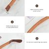 JOINPAYA Two-sided Leather Razor Strop Strap for Shaving, Practical Barber Sharpening Tool for Home Use, Brown Hair Cutting Accessory Suitable for Straight Razors and Professional Shavers view 3