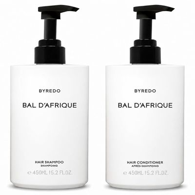 Intercontinental Bal D Afrique Hair Shampoo & Conditioner, with Marigold, Bergamot, Chamomilla, Cyclamen, and Amber, (450ml each)