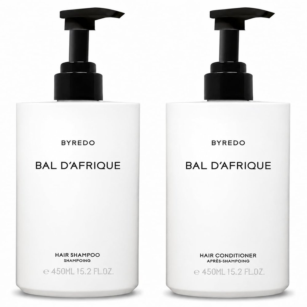 Intercontinental Bal D Afrique Hair Shampoo & Conditioner, with Marigold, Bergamot, Chamomilla, Cyclamen, and Amber, (450ml each)