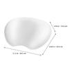 COOPHYA Luxury 3D Bath Pillow with Suction Cups, Non-Slip Bathtub Headrest Cushion, Comfortable Bathroom Pillow for Tub Relaxation and Spa Use, White view 2