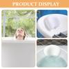 COOPHYA Luxury 3D Bath Pillow with Suction Cups, Non-Slip Bathtub Headrest Cushion, Comfortable Bathroom Pillow for Tub Relaxation and Spa Use, White view 3