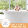 COOPHYA Luxury 3D Bath Pillow with Suction Cups, Non-Slip Bathtub Headrest Cushion, Comfortable Bathroom Pillow for Tub Relaxation and Spa Use, White view 4