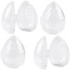 4 Pack Teardrop-Shaped Breathable Makeup Sponge Case Protective Plastic Travel Blender Holder Cosmetic Egg Storage Container For Women Clever fashion view 1