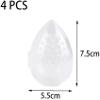 4 Pack Teardrop-Shaped Breathable Makeup Sponge Case Protective Plastic Travel Blender Holder Cosmetic Egg Storage Container For Women Clever fashion view 2