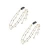 Numblartd 2Pcs Butterfly Rhinestone Hair Chains Clip - Bling Tassel Braids Hair Clips Punk Tassel Extensions Hair Accessories for Women (Gold) view 1