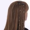 Numblartd 2Pcs Butterfly Rhinestone Hair Chains Clip - Bling Tassel Braids Hair Clips Punk Tassel Extensions Hair Accessories for Women (Gold) view 2