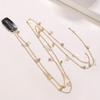 Numblartd 2Pcs Butterfly Rhinestone Hair Chains Clip - Bling Tassel Braids Hair Clips Punk Tassel Extensions Hair Accessories for Women (Gold) view 3