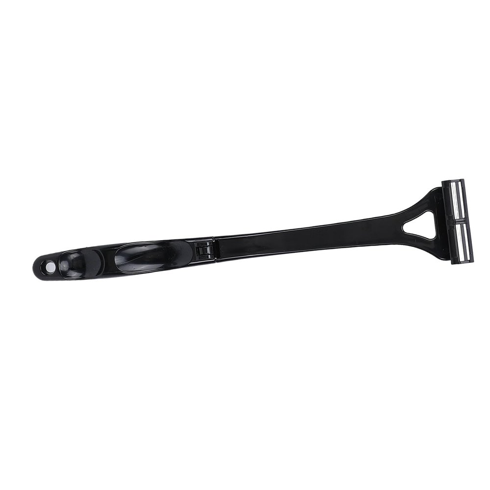 HETHLIF Back Hair Removal Trimmer Manual Long Handle Foldable Body Hair Trimmer for Men with 3 Layers Cutter 44cm Total Length ABS Material