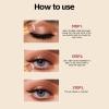 MylingKorm 3-in-1 Waterproof Eyeshadow Stick, Tri-Color Gradient Cream Shadow Pencil for Women, Long-Lasting Shimmer & Highlighter, Easy to Blend Crease-Resistant (01) view 3