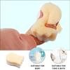 Didiseaon 3pcs Cartoon Bath Sponge and Bath Scrubber Set, Soft Light Yellow Shower Sponge for Newborns and Bathing Accessories view 4