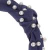 STOBAZA 2pcs Knotted Pearl Headbands for Women, Wide Band Denim Fabric Hair Accessories, Blue Gradient Colors, Stylish Hairbands for Daily Wear and Face Washing view 3
