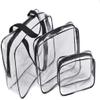 1 pcs Clear Cosmetic Bag Travel T etry Bag set with Zipper PVC Make-up Pouch Handle Straps Packing Organizer S Convenient and nice view 2