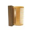 Beard Comb Wooden Mustaches Combs Dual Action Teeth Beard Comb for Beards Mustaches The Art of Shaving Beard Comb,Wood color Professional process view 4