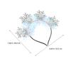 NOLITOY 4pcs Silver Snowflake Glitter Headbands Christmas Holiday Hair Accessories for Women and Festive Winter Party Hairbands view 2