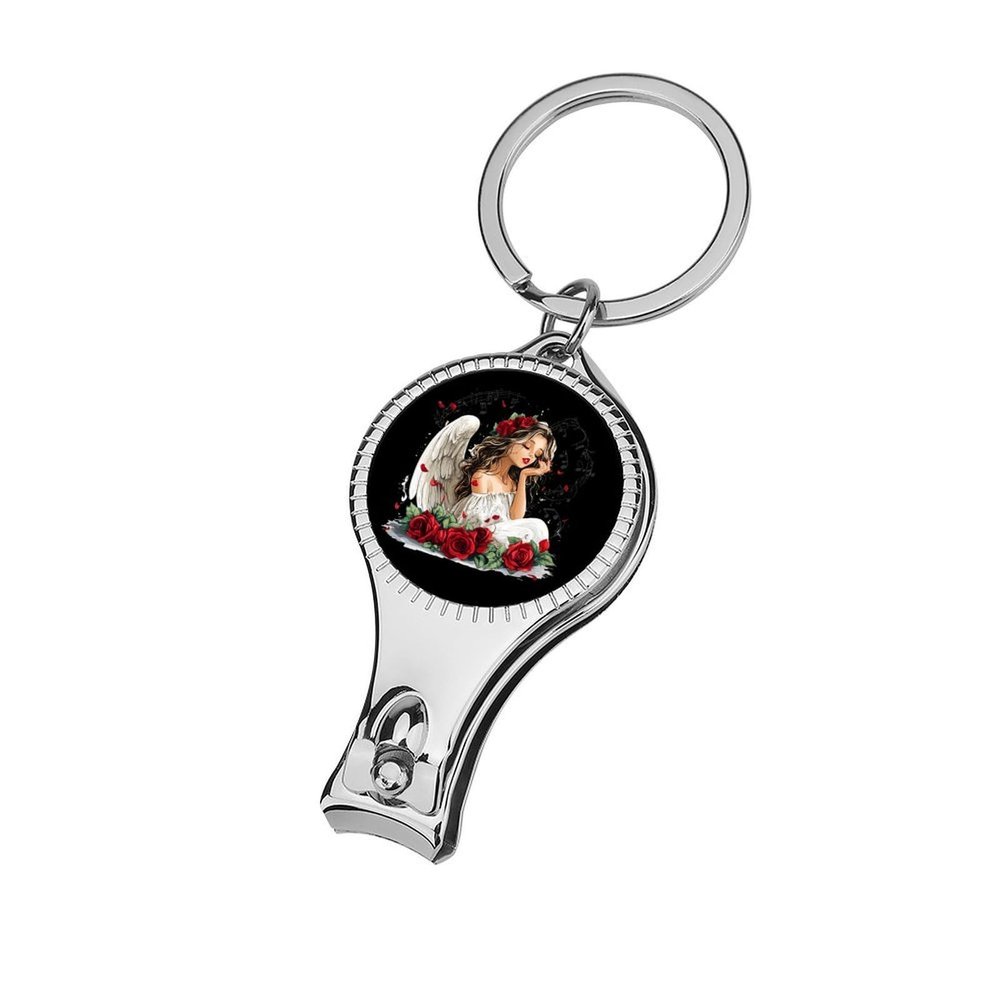 Angeles-Music Rose Nail Clippers Fingernail and Toenail Clipper Cutters Travel Nail Cutters for Men Women