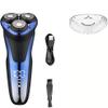 Electric Razor for Men, Professional Electric Shaver Razor Waterproof Beard Trimmer Rotary 3D Floating Shaving Rechargeable Electric Shaver for Men view 2