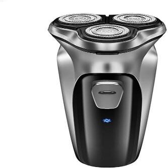 Head Shavers for Bald Men, Rechargeable Electric Shaver Beard Electric Razor for Men Facial Stubble Shaving Machine(Silver)