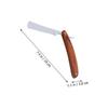 PartyKindom Vintage Wooden Handle Manual Straight Razor 2pcs, Old-fashioned Beard and Mustache Shaver for Men, Professional Hair Salon Shaving Tool view 2