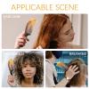 ABOOFAN Natural Ox Horn Handheld Comb 20x5.5cm Scraping Massage Hair Styling Tool Portable Scalp Treatment for Home Use Random Color view 3