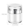 HEALEEP 2pcs 15ml Airless Pump Bottles Pressing Lotion Container Cream Sub Bottle for Travel Skincare Refillable Vacuum Dispenser for Face Moisturizer view 2