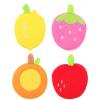 Fruit Bath Sponges 4 Piece Polyester Fine Fiber Shower Scrubbers view 1