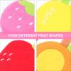 Fruit Bath Sponges 4 Piece Polyester Fine Fiber Shower Scrubbers view 3