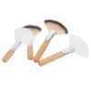 VILLCASE 4 Pcs Large Fan Face Makeup Brush Set, Soft Fluffy Bristles with Natural Wood Handles for Facial Highlighting and Daily Beauty Application view 1