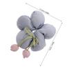 Operitacx Flower Hair Scrunchies for Floral Elastic Hair Ties with Large Blue Flower for Low Ponytail view 2