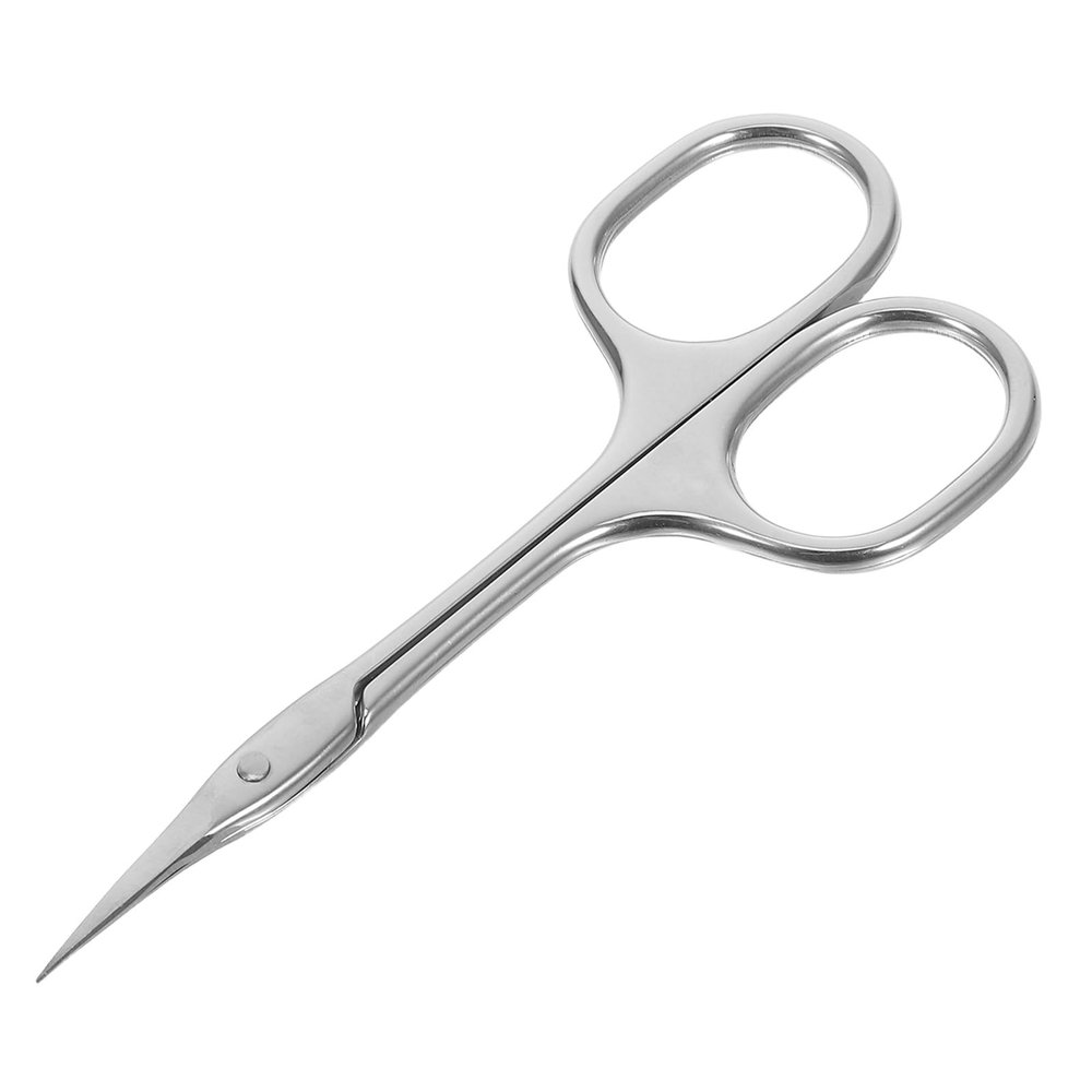 Uonlytech Stainless Steel Eyebrow Scissors and Dead Skin Trimmer, Precision Facial Hair Grooming Tool with Ergonomic Grip, Compact Travel Size for Beauty Routine and Mens Grooming Kit