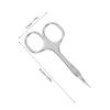 Uonlytech Stainless Steel Eyebrow Scissors and Dead Skin Trimmer, Precision Facial Hair Grooming Tool with Ergonomic Grip, Compact Travel Size for Beauty Routine and Mens Grooming Kit view 2